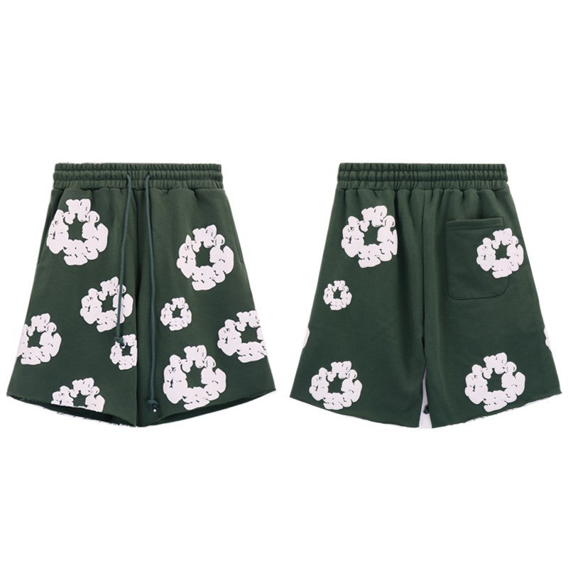 DT 'Dark Green Wreath' Sweat Shorts