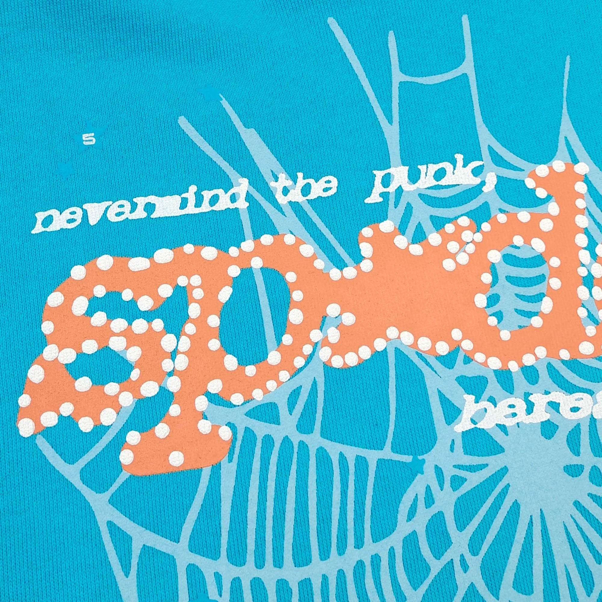 Sp5der Punk V2 Hoodie 'Cyan'