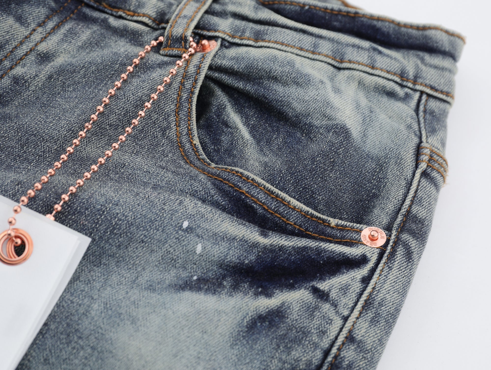 P505 Red/White dotted Jeans