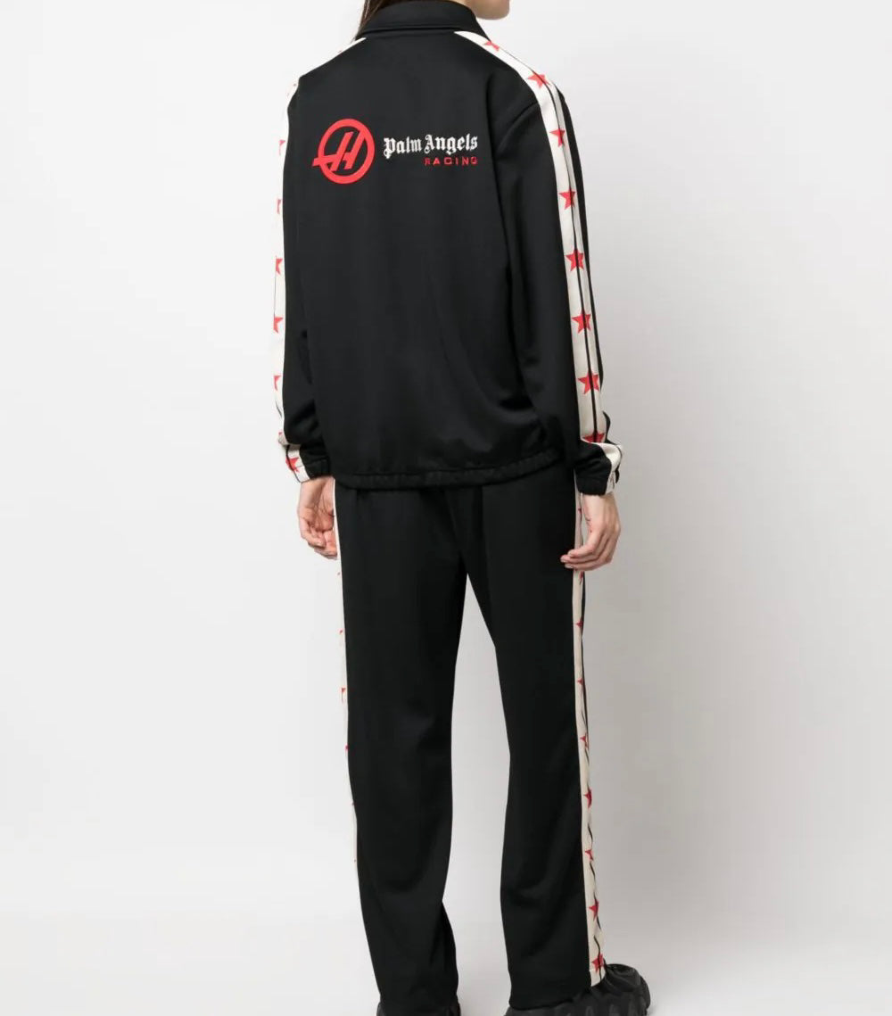 Paln Angles x H**s M*ney*ram star-print track jacket Black