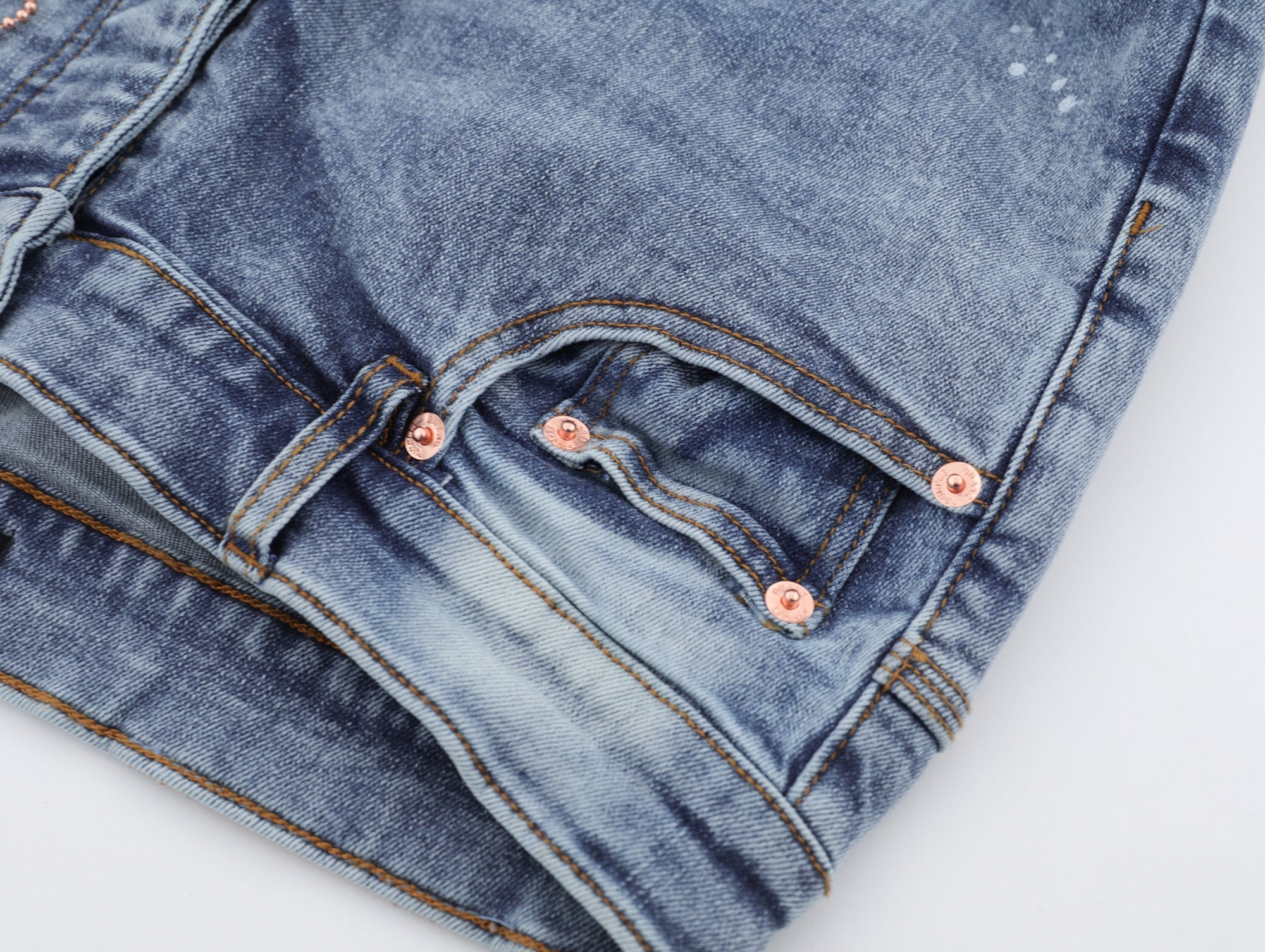 P128 Splattered Paint Jeans