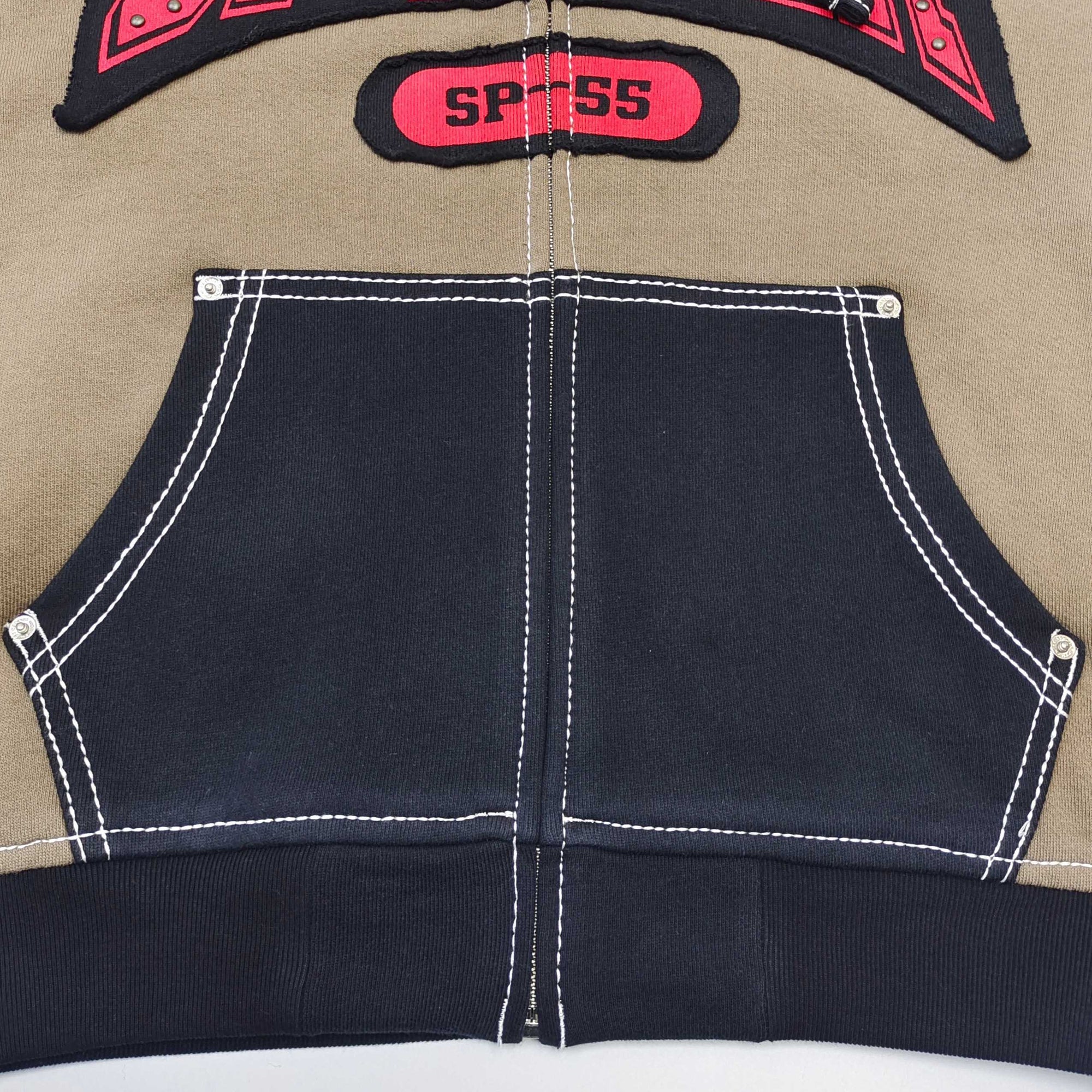 Sp5der T&F Zip Hoodie 'Brown'
