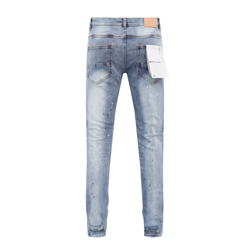 P128 Splattered Paint Jeans