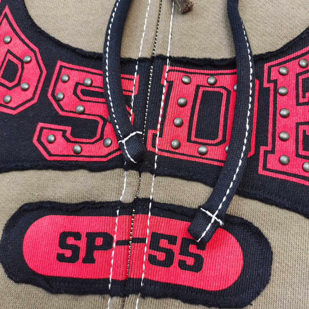 Sp5der T&F Zip Hoodie 'Brown'