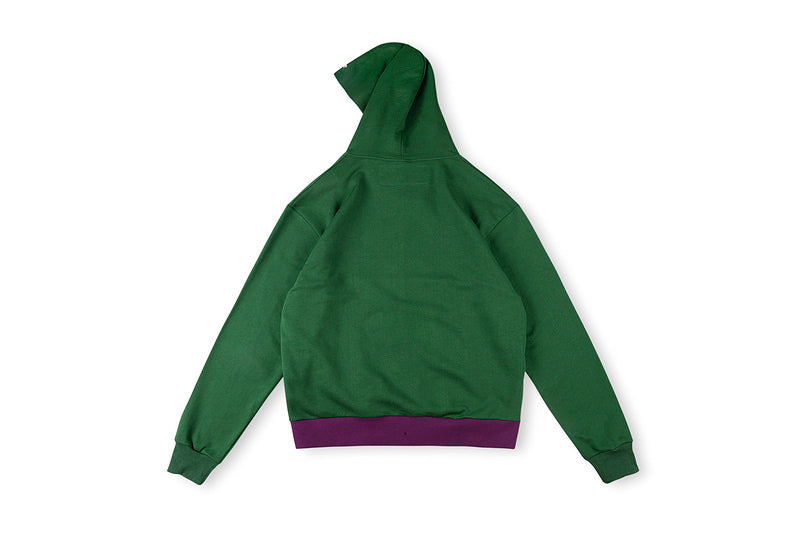 Sp5der Campers Field Zip Up Hoodie Green
