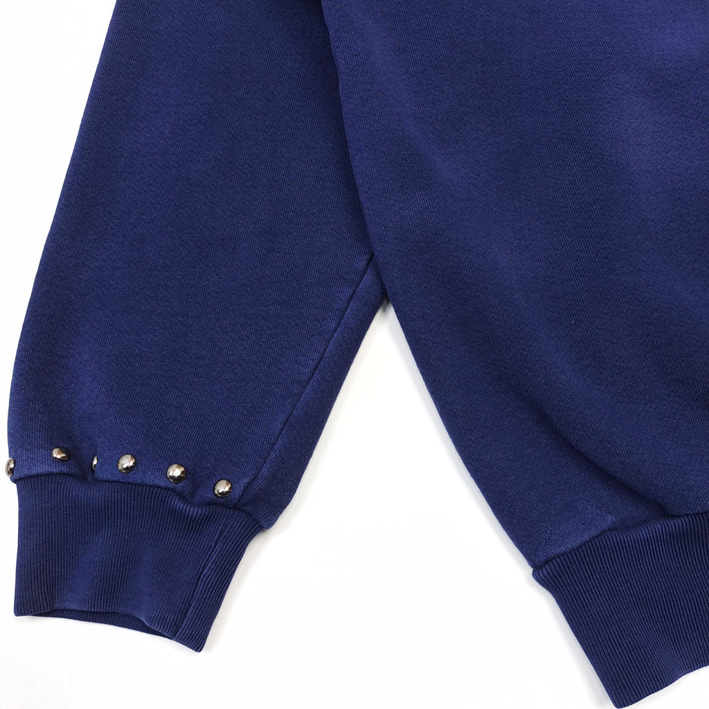 Sp5der Punk V3 Studded Hoodie  Blue