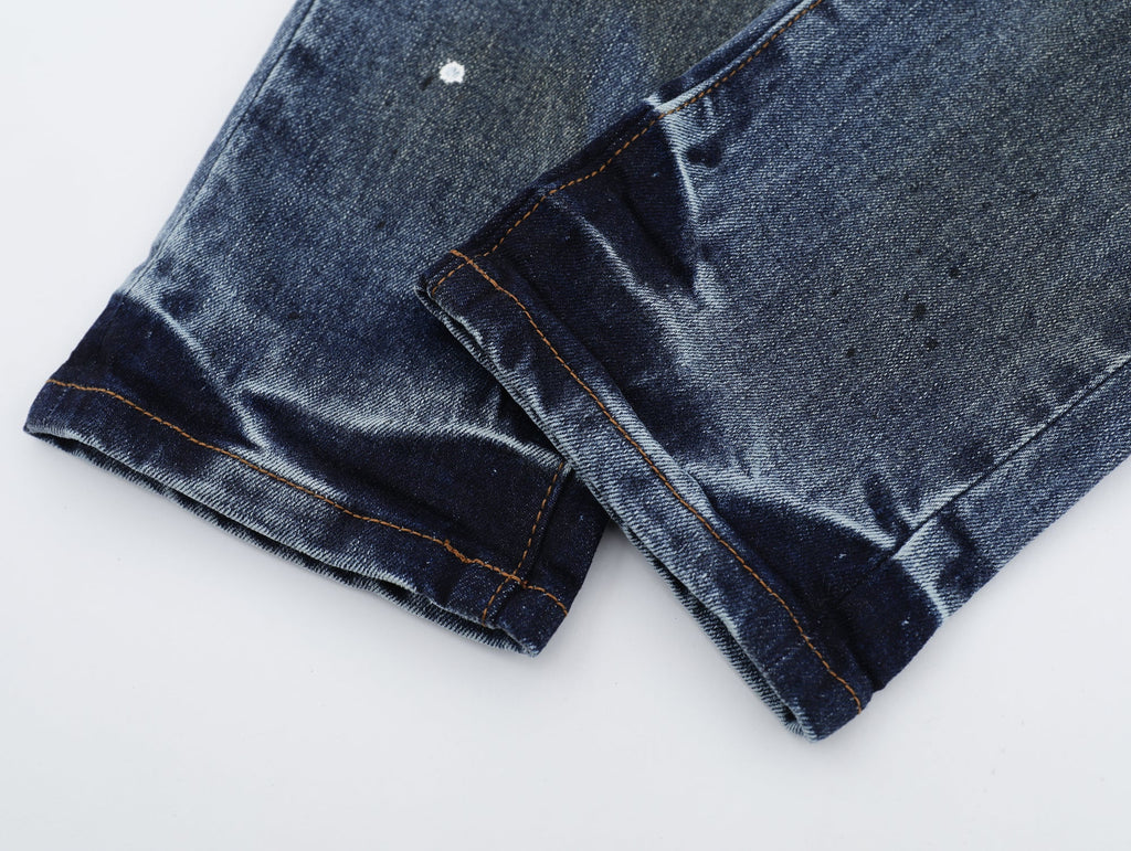 P503 Blue Painted Jeans