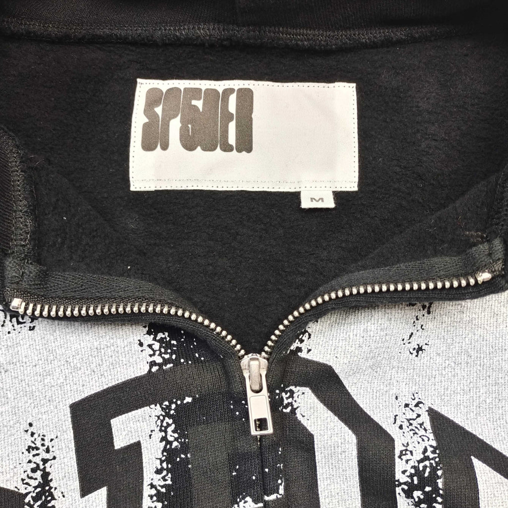 Sp5der SP555 Zip Hoodie Black