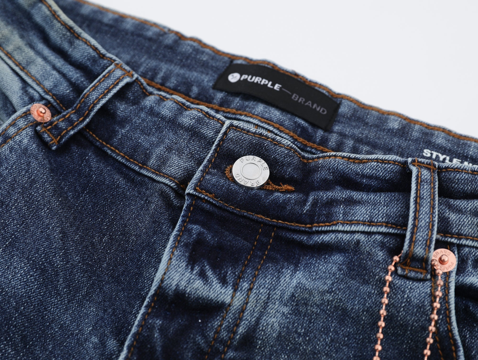 P503 Blue Painted Jeans