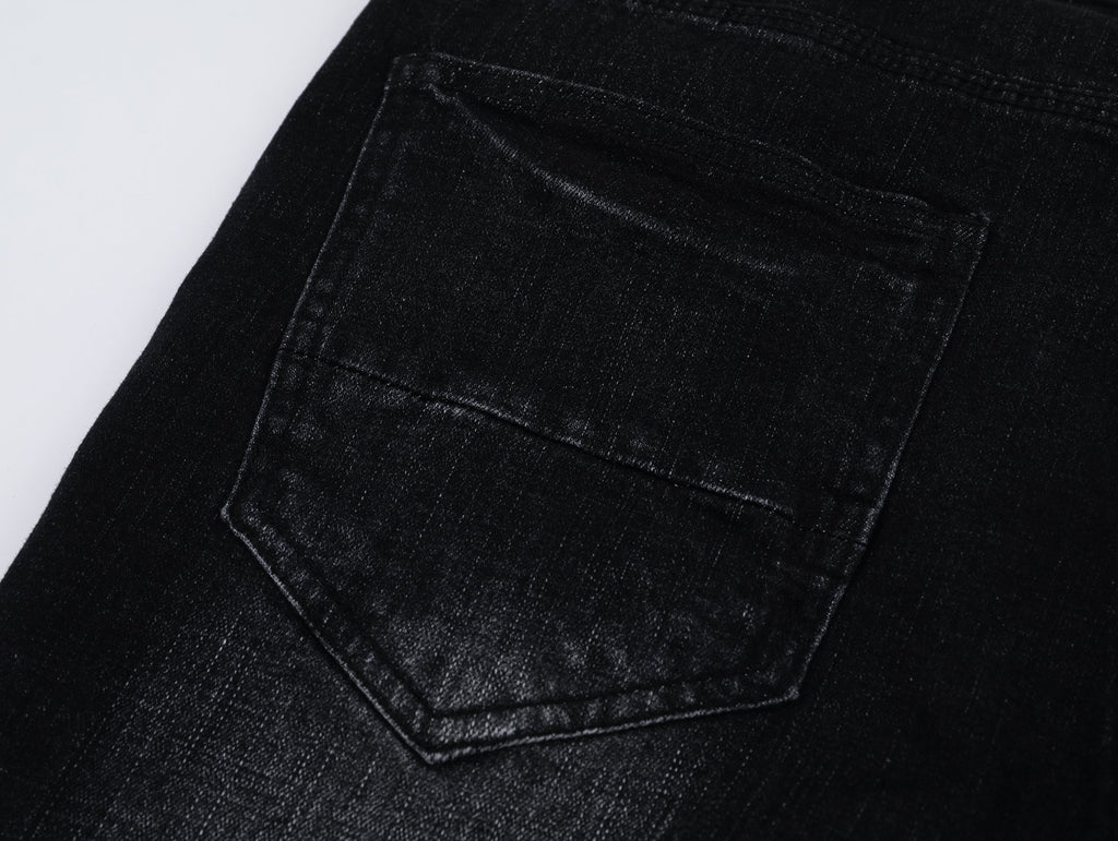 P506 BLK Ripped Jeans