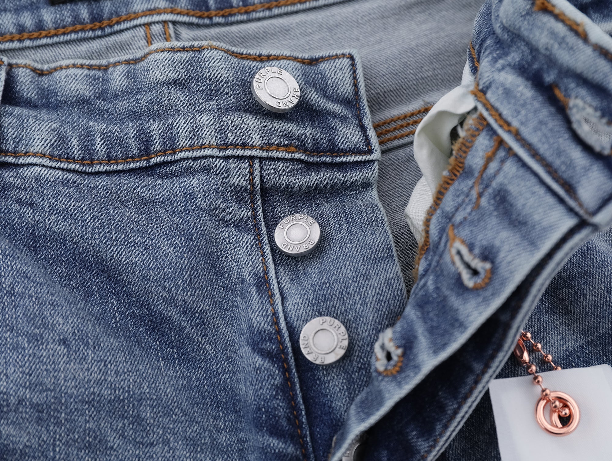 P117 Distressed Low Cuffed Jeans