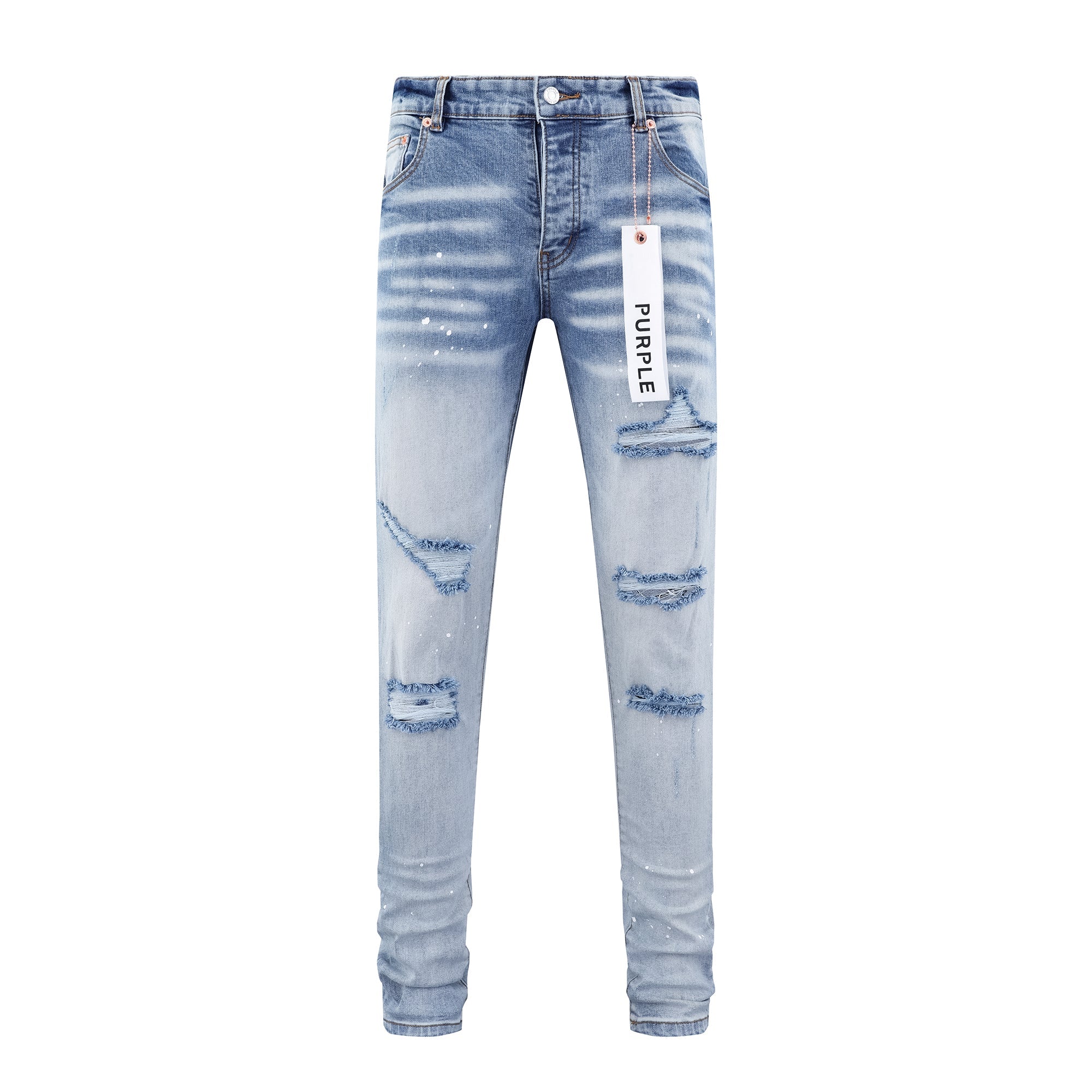 P129 Ripped Light Jeans