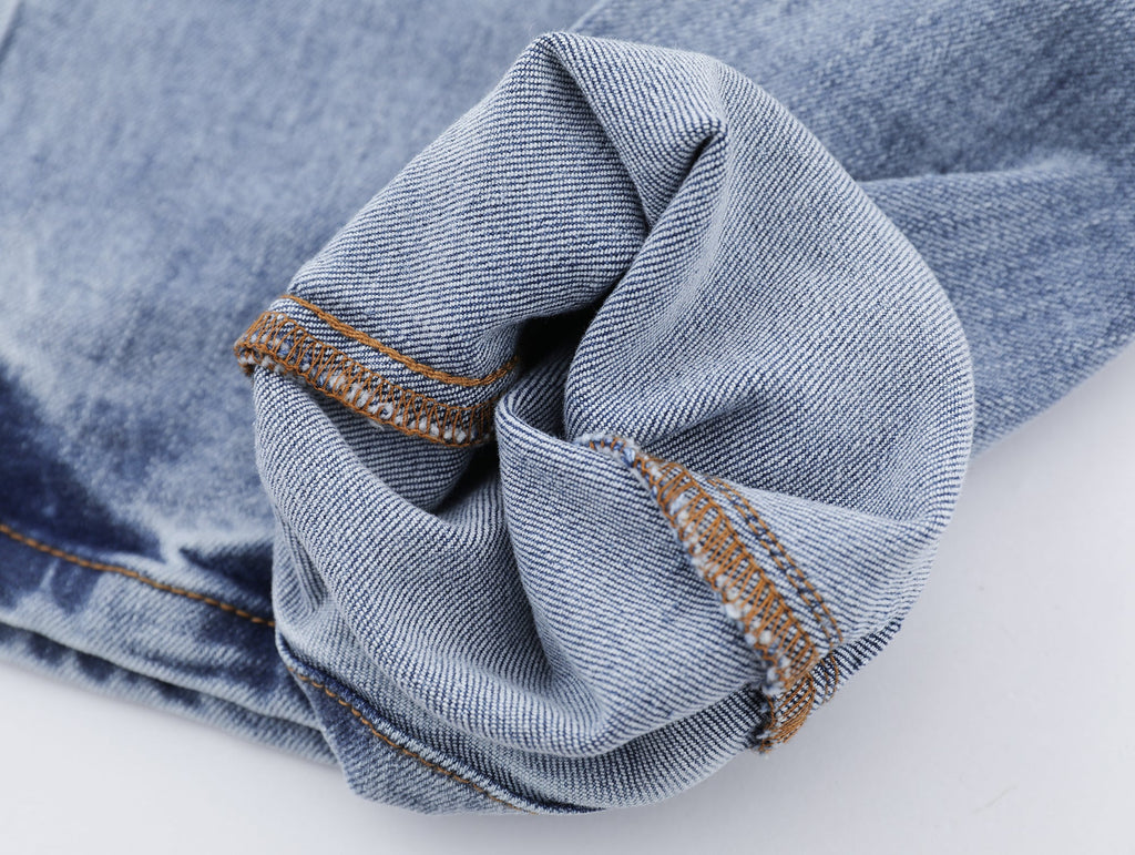 P135 Denim Black Branded Jeans