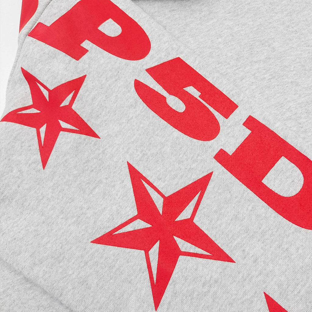 Sp5der MX555 Zip Hoodie Heather Grey