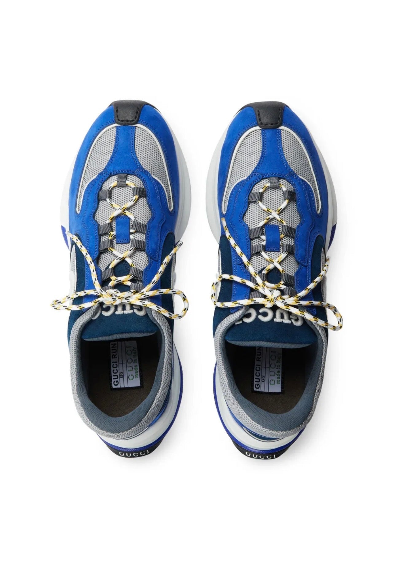 Blue|White Run Lace-up sneakers