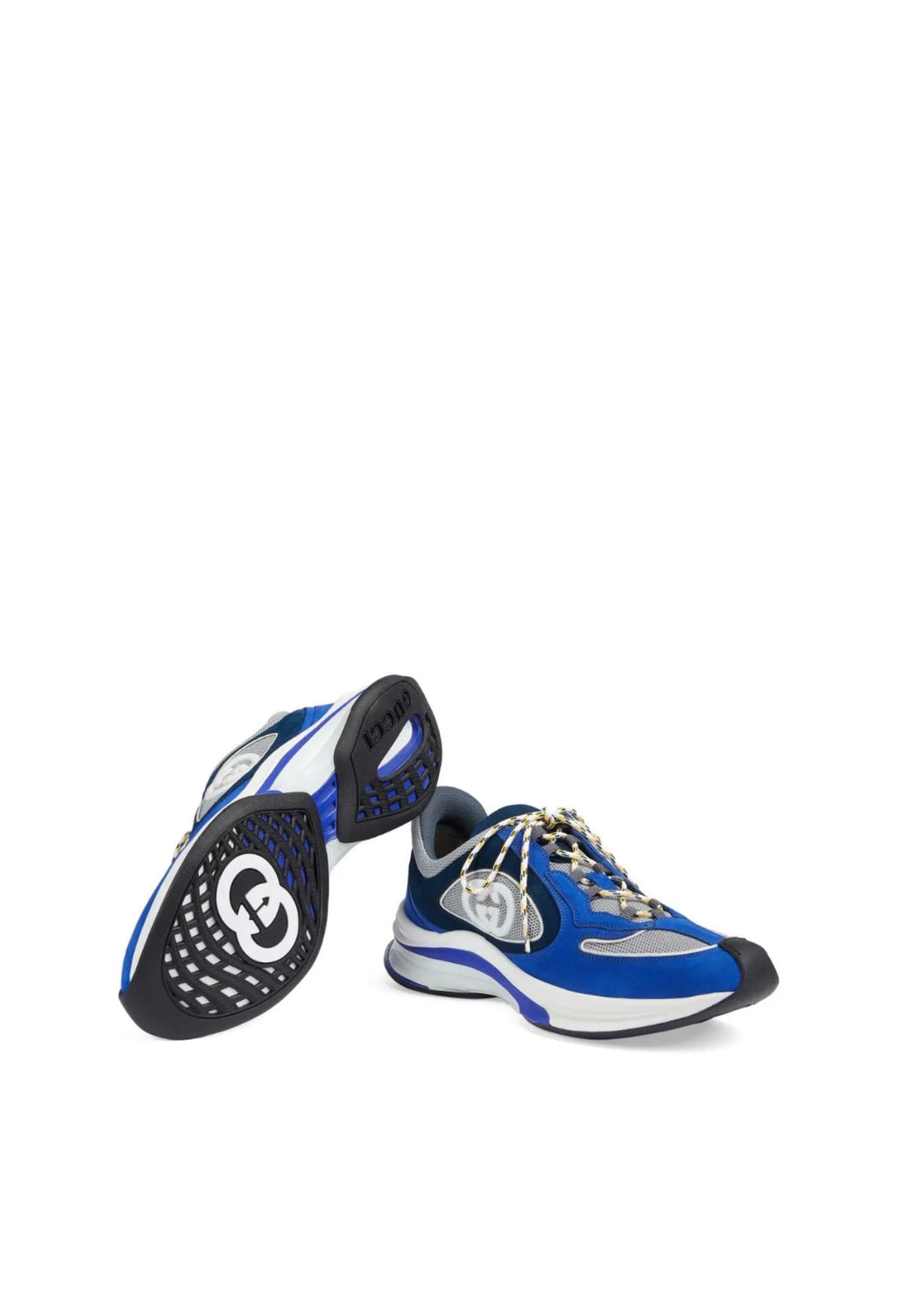 Blue|White Run Lace-up sneakers