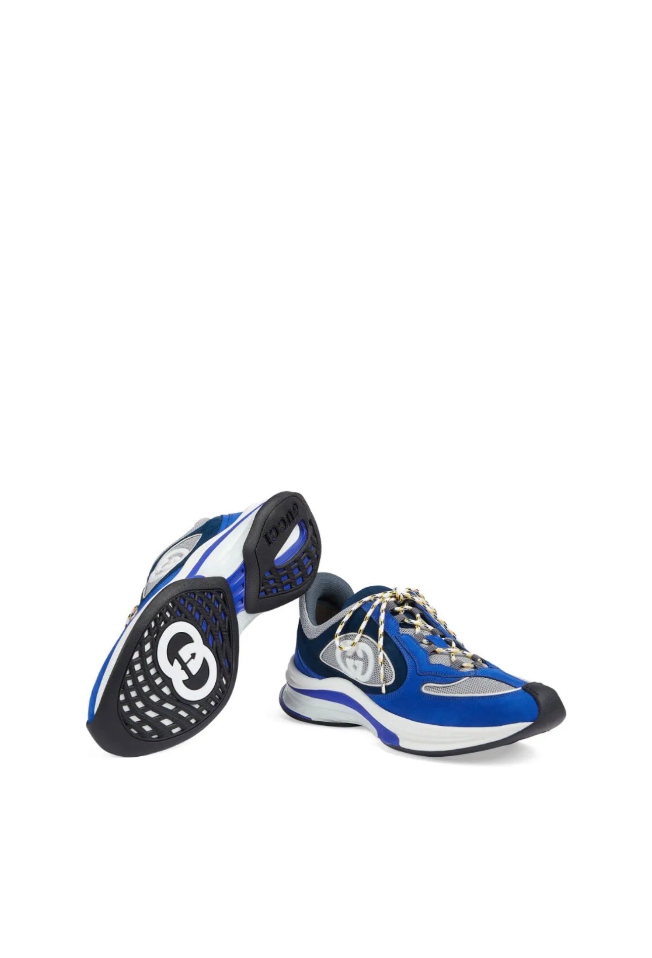 Blue|White Run Lace-up sneakers