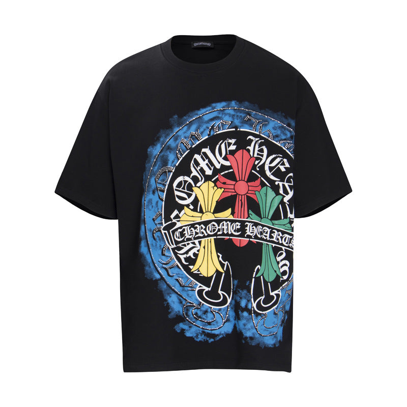 CH Multi Cross Colorful With Crystal BLACK