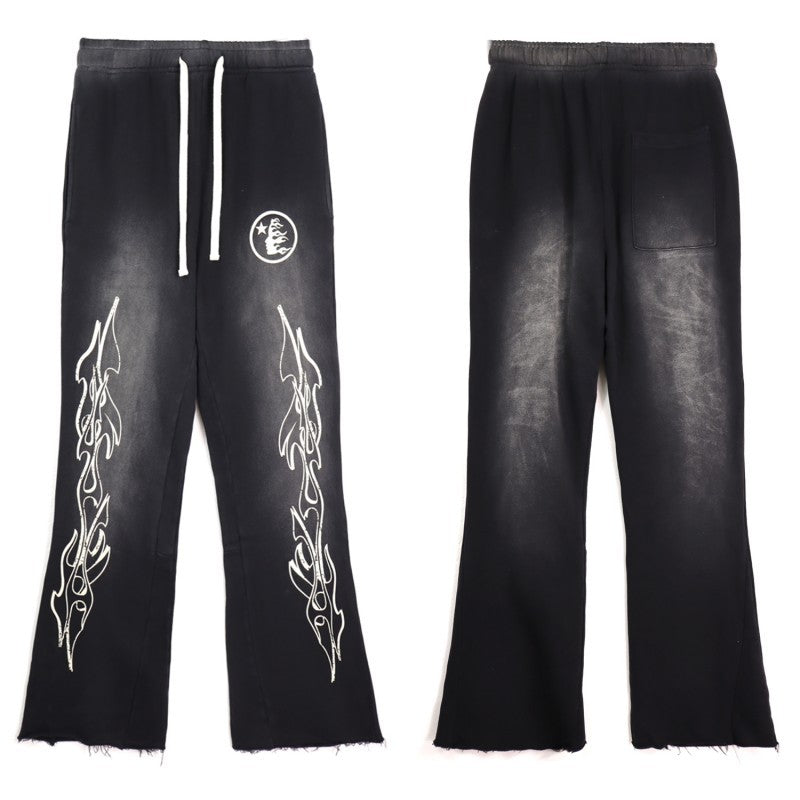 HSTAR 'Flared Thunder' Black Pants
