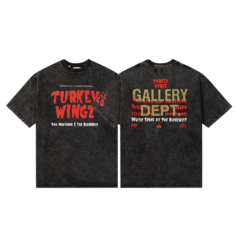 Gal Black 'Turkey Wingz' Tee