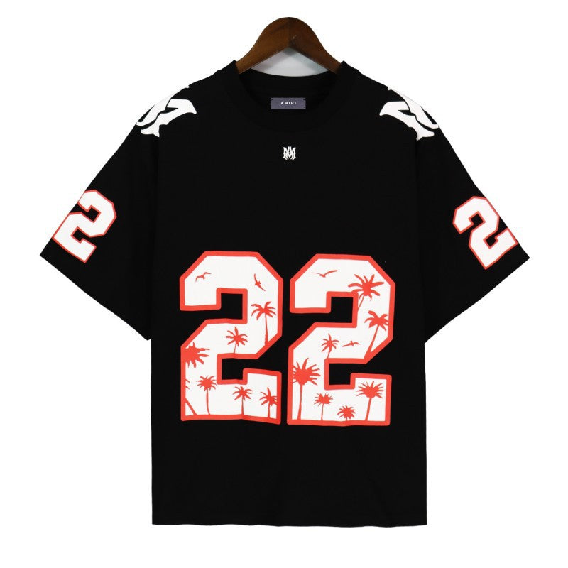 AM '22 Palm Tree Black' Tee