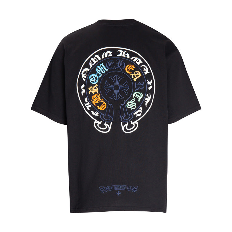 CH 'Multicolored Letters Double Horseshoe' BLACK