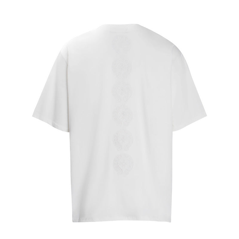 CH Lined Horseshoe Tee WHITE