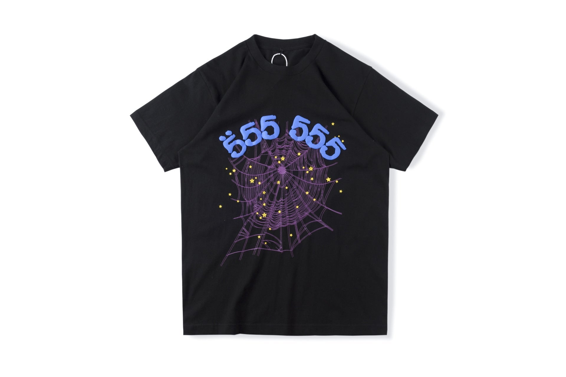 Black Blue Angle Numbers Spider Shirt