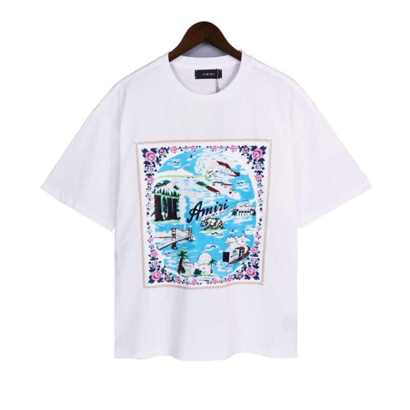 AM 'California Hawaiian' White Tee