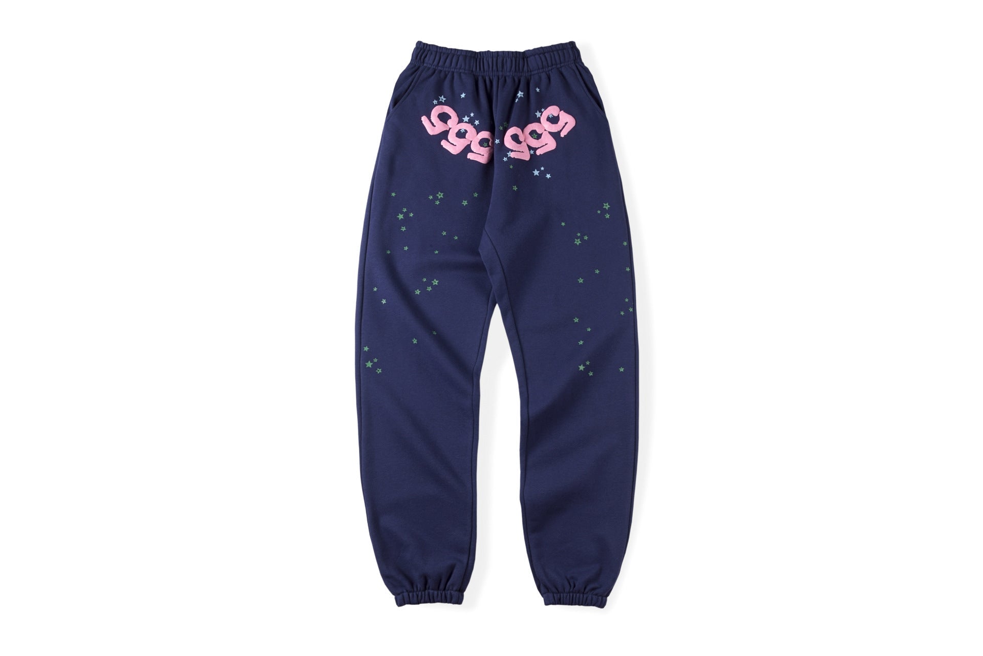 Spider Angel Number Dark Blue Sweat Pants