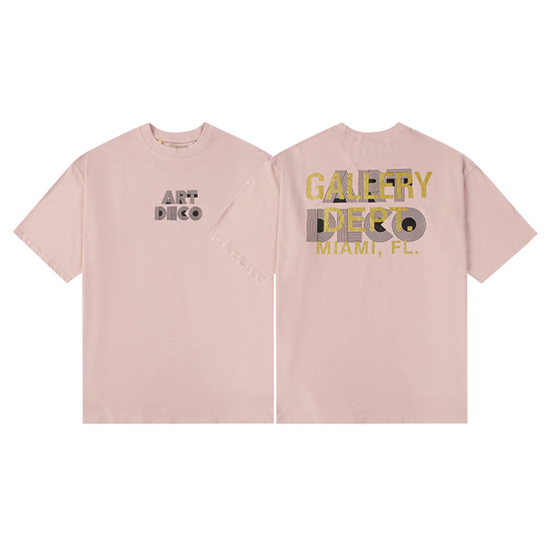 Gal 'Art Deco' Pink Tee