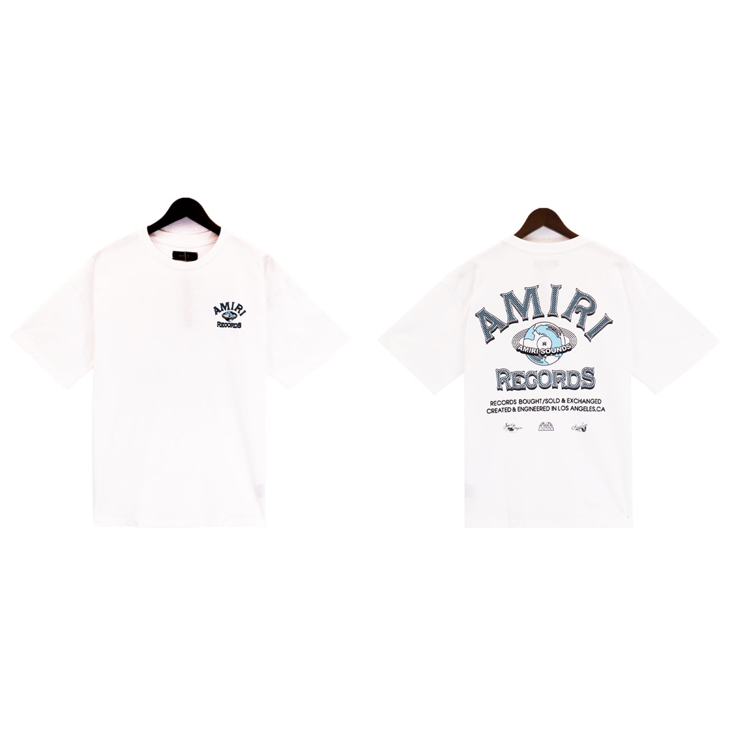 AM 'Global Records' White Tee