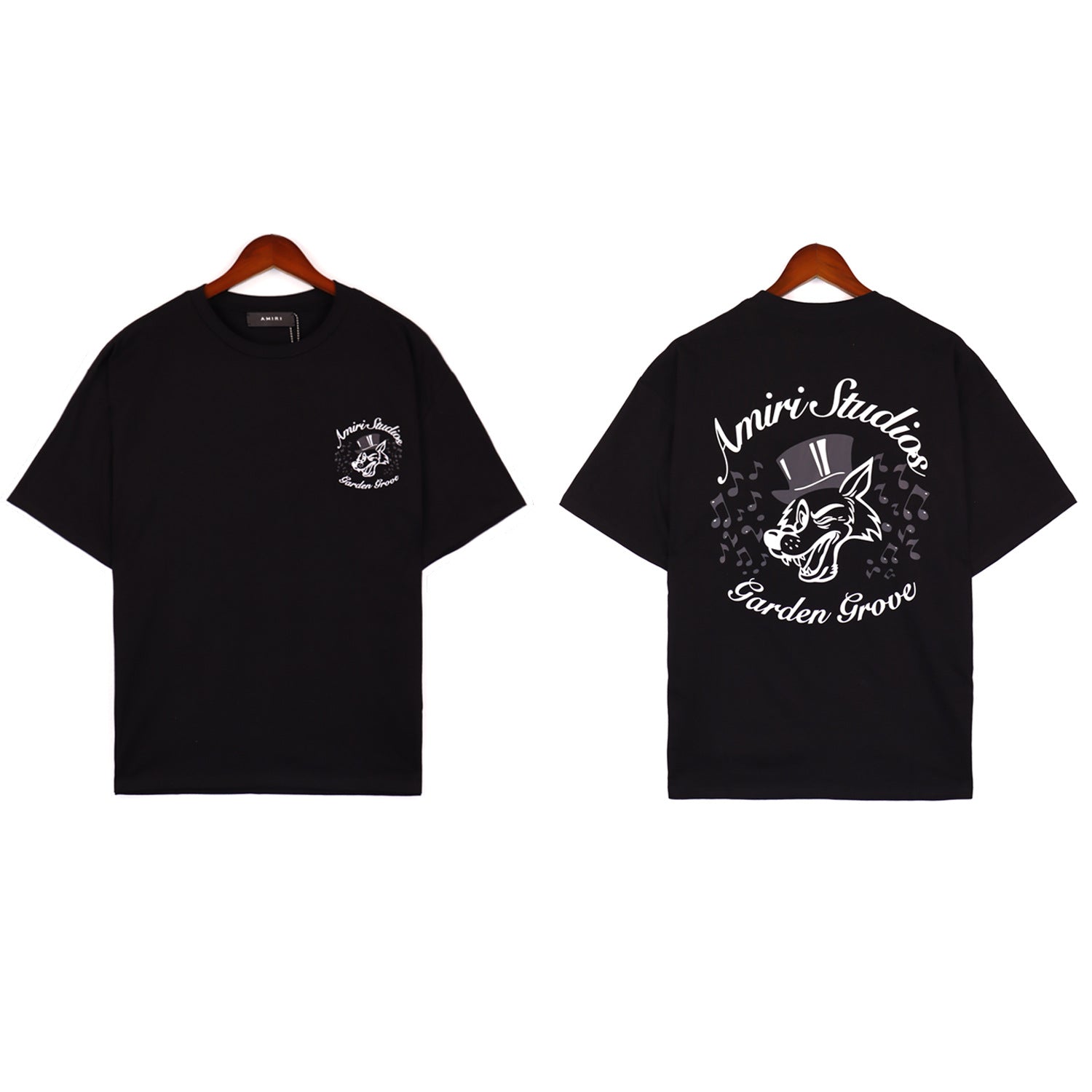 AM 'Garden Grove' Black Tee