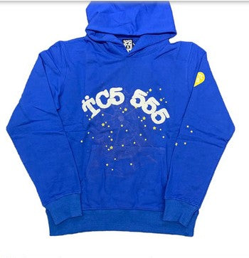 Blue 555 Spider Hoodie