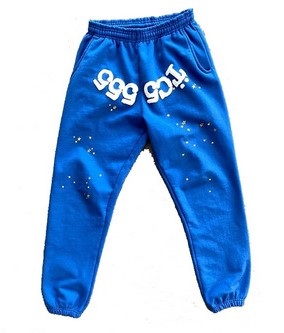 Blue 555 Spider Sweatpants