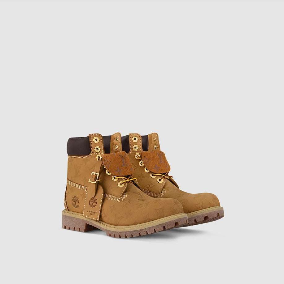 Beige LV x Timberland 6-In Ankle Boot