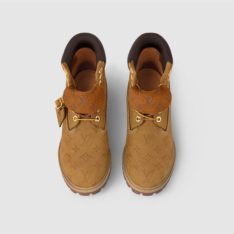 Beige LV x Timberland 6-In Ankle Boot