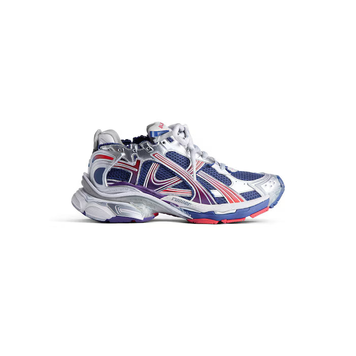 Men's Runner Gradient Sneaker in Navy/red/grey