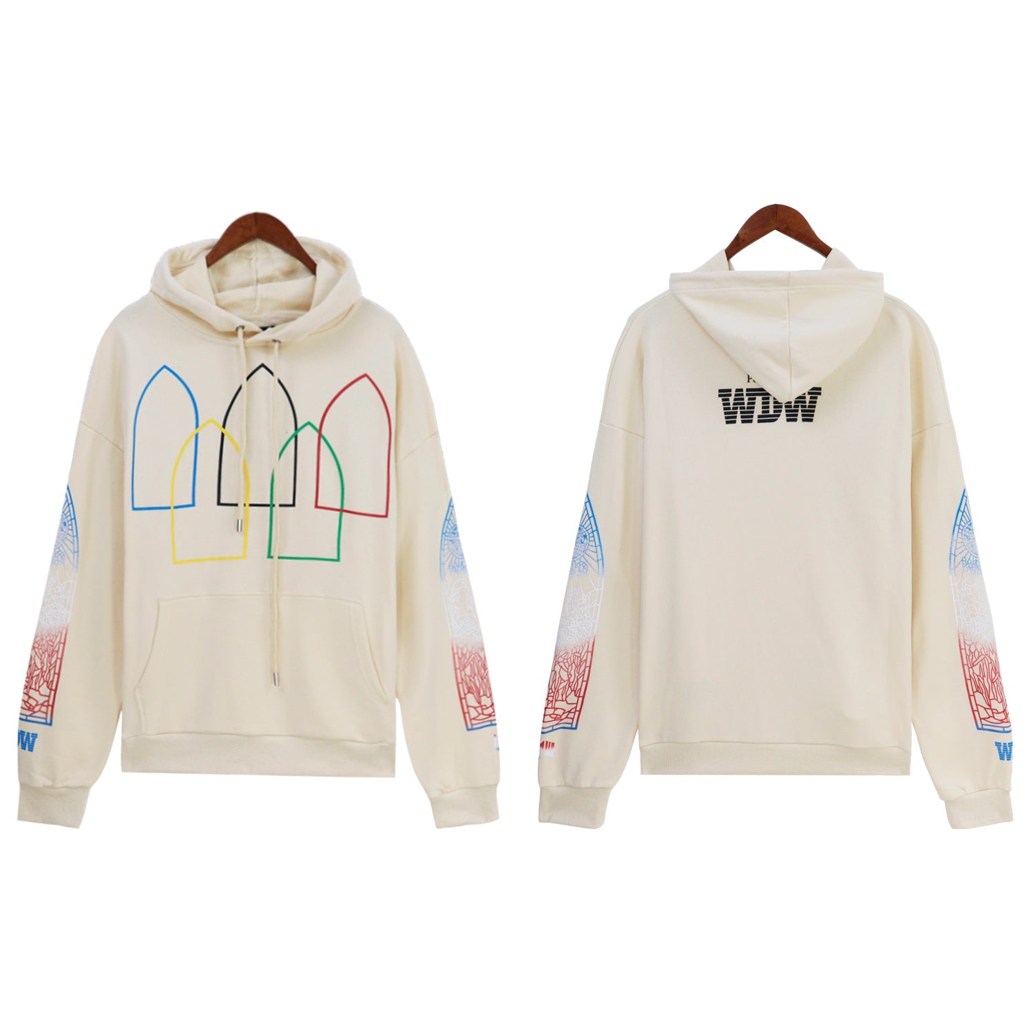 Ivory Intertwined Windows Hoodie