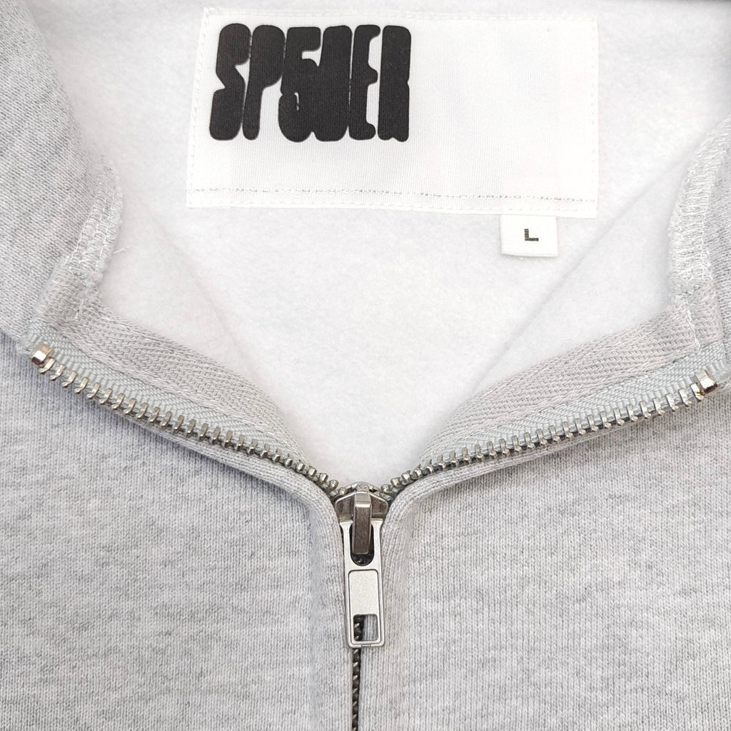Sp5der MX555 Zip Hoodie Heather Grey