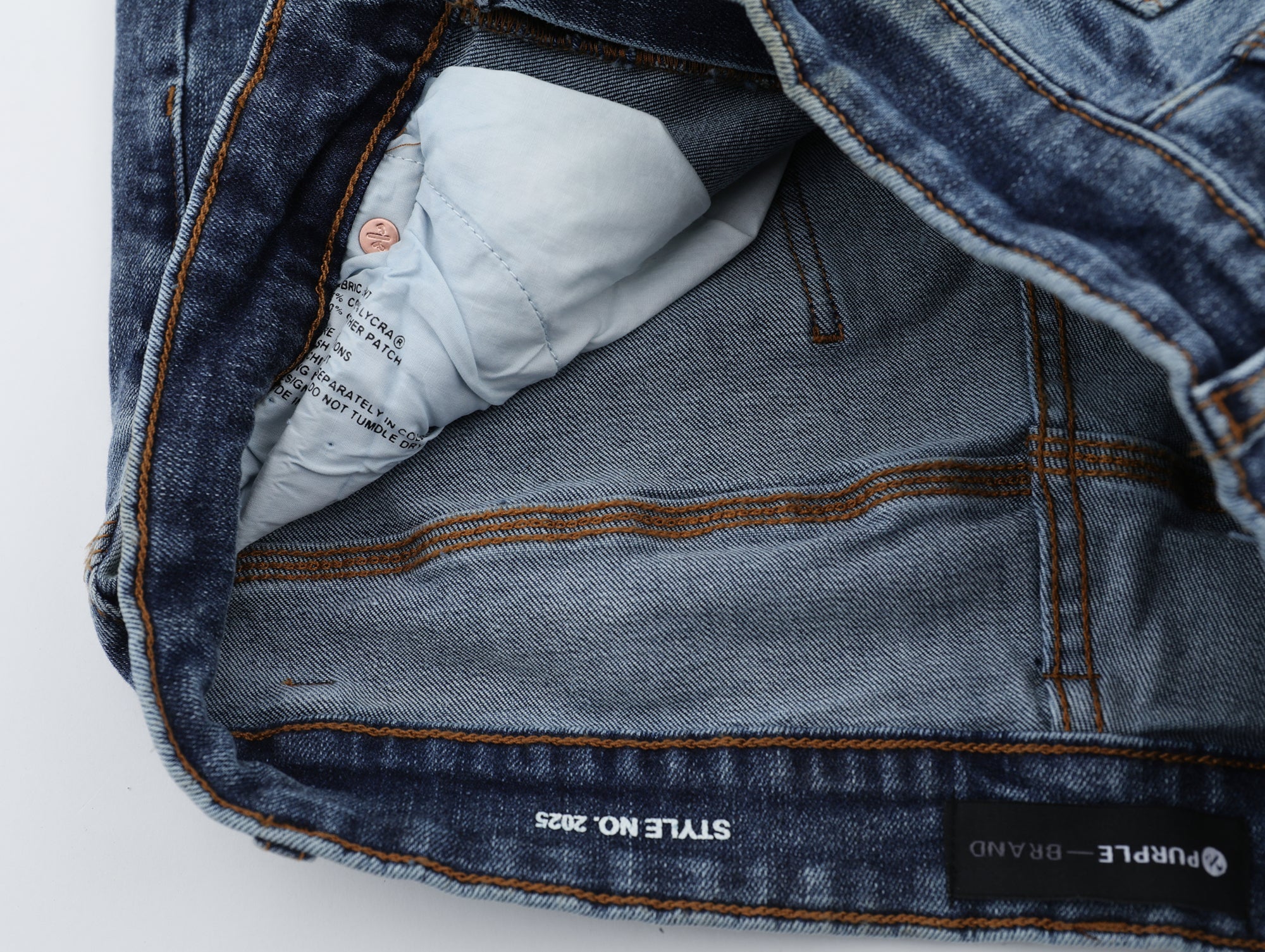 P503 Blue Painted Jeans
