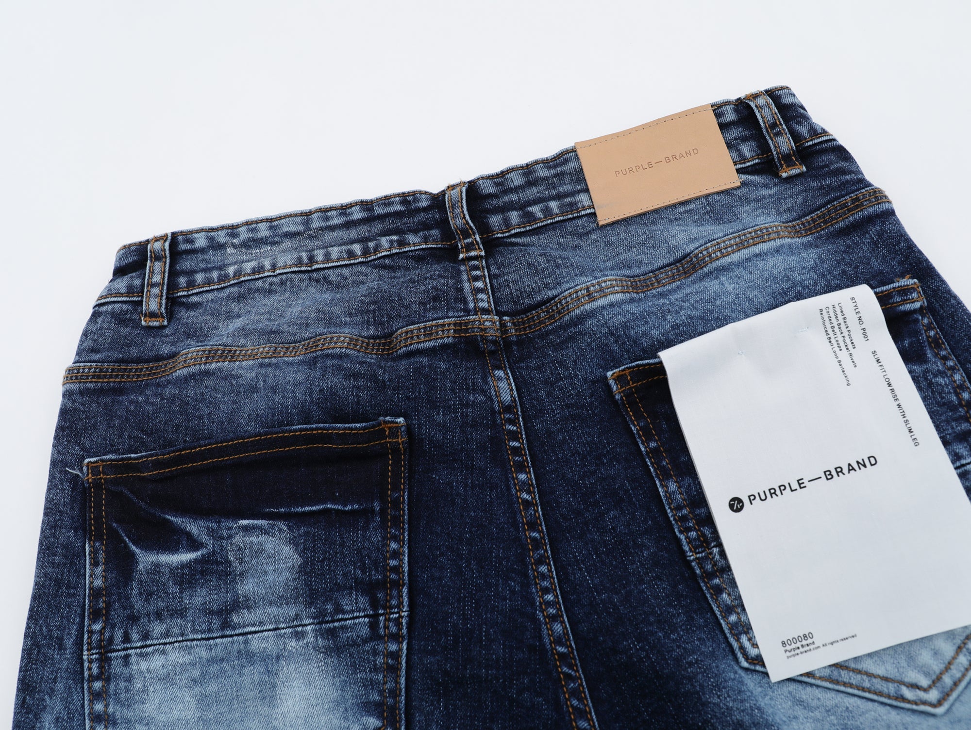 P133 Blue Brushed Jeans
