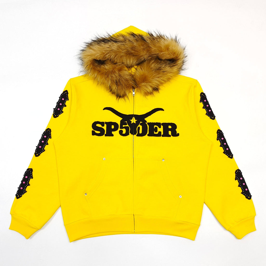 Sp5der Garibaldi Zip Up Yellow