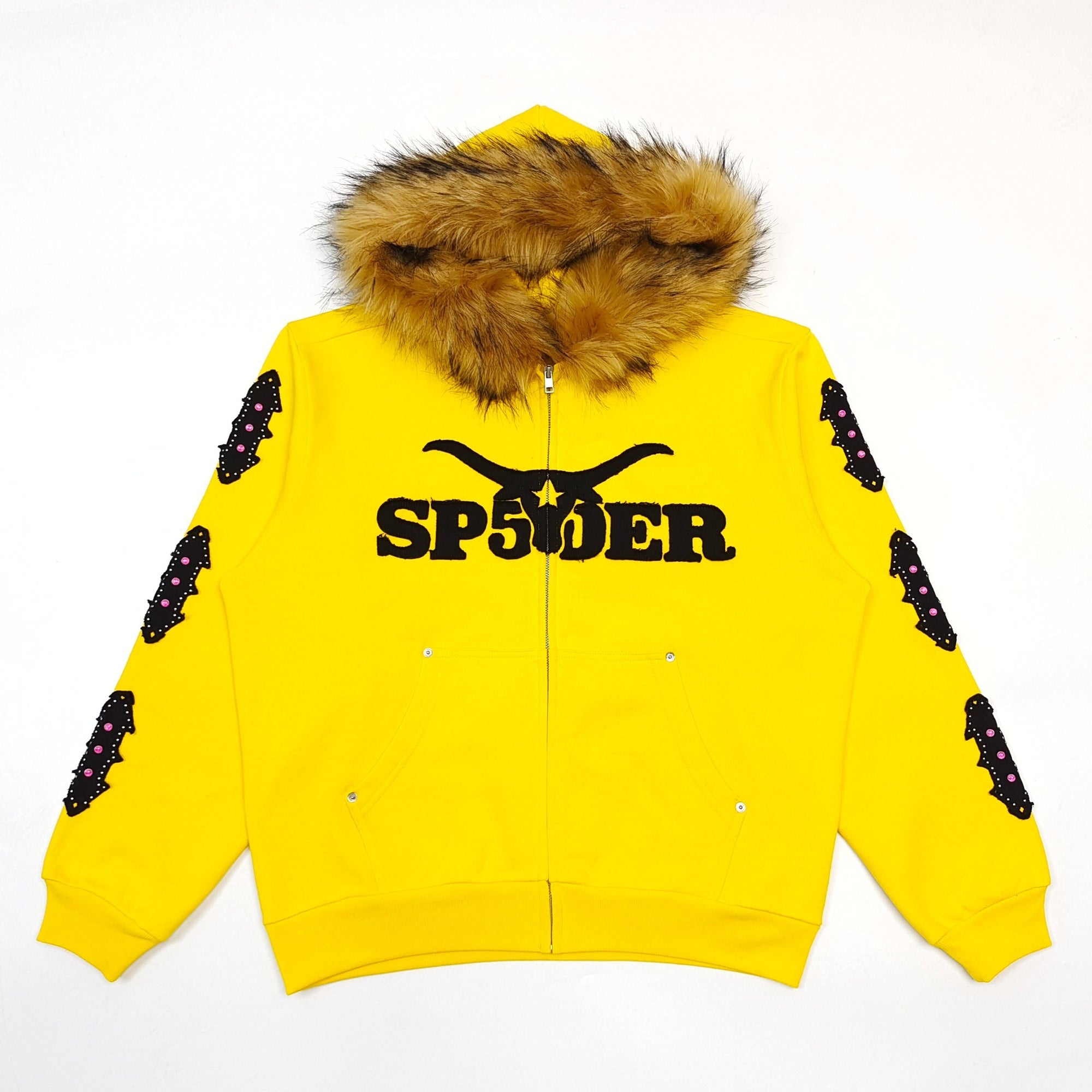 Sp5der Garibaldi Zip Up Yellow