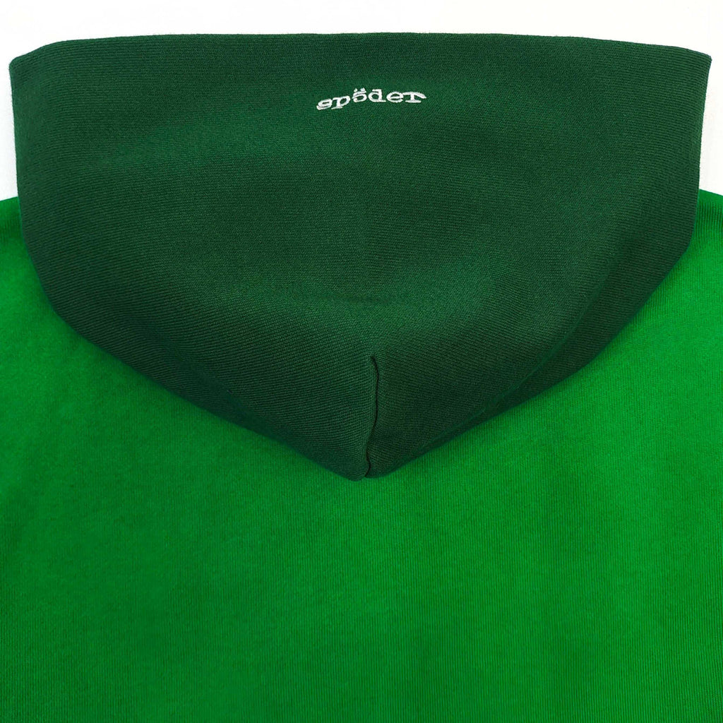 Sp5der Triple 5 Stitch Zip Up Hoodie Green
