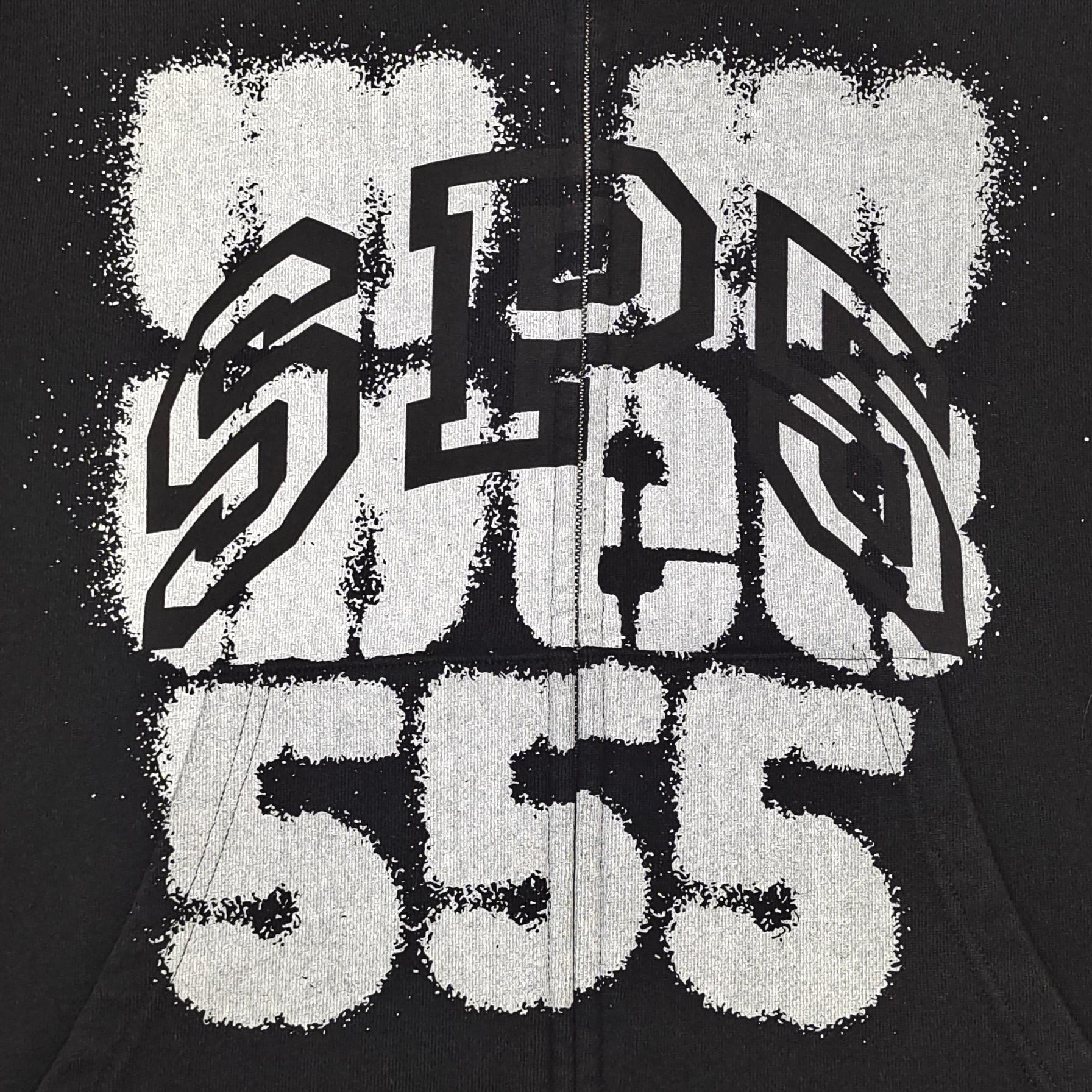 Sp5der SP555 Zip Hoodie Black