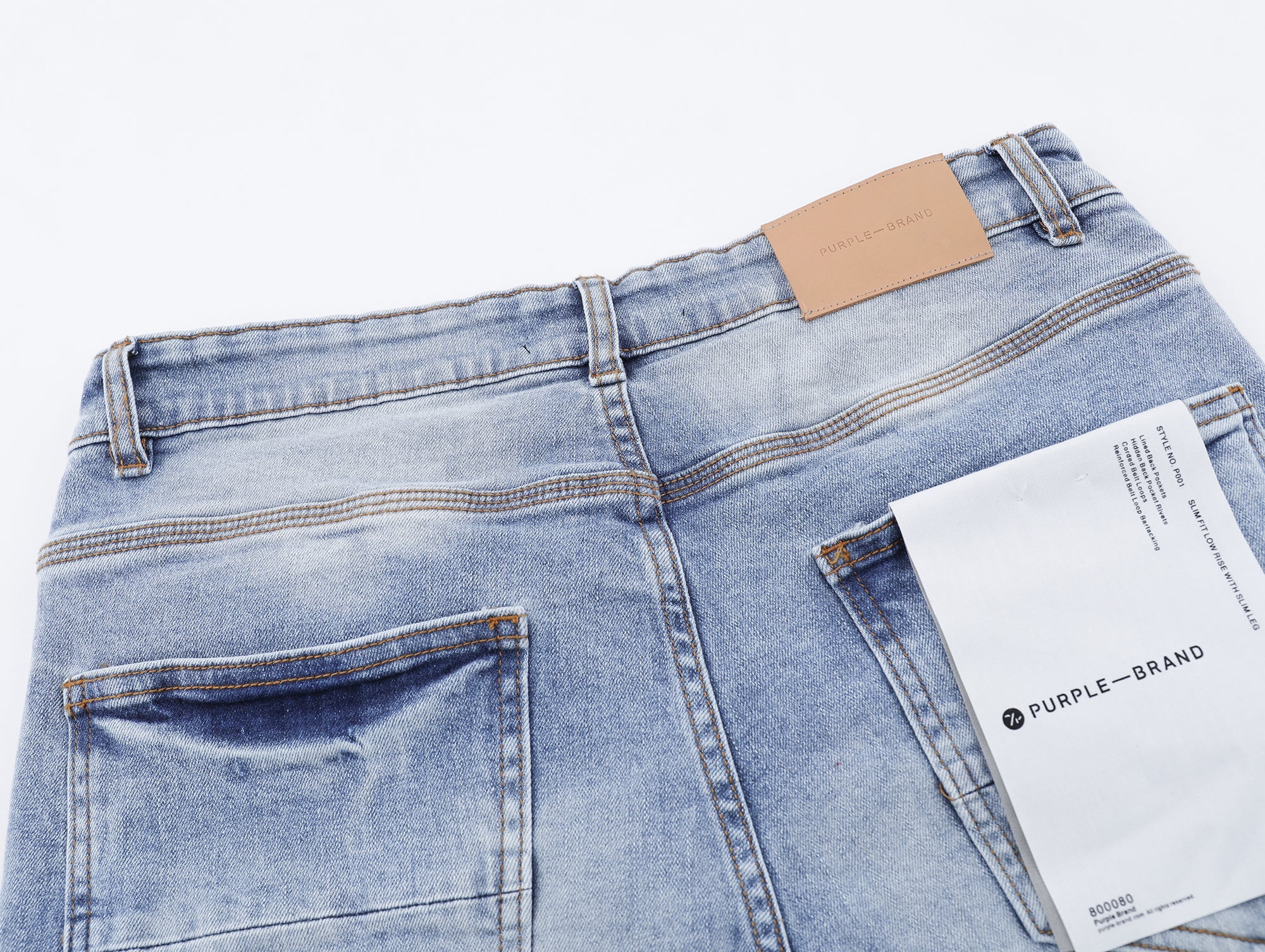P135 Denim Black Branded Jeans