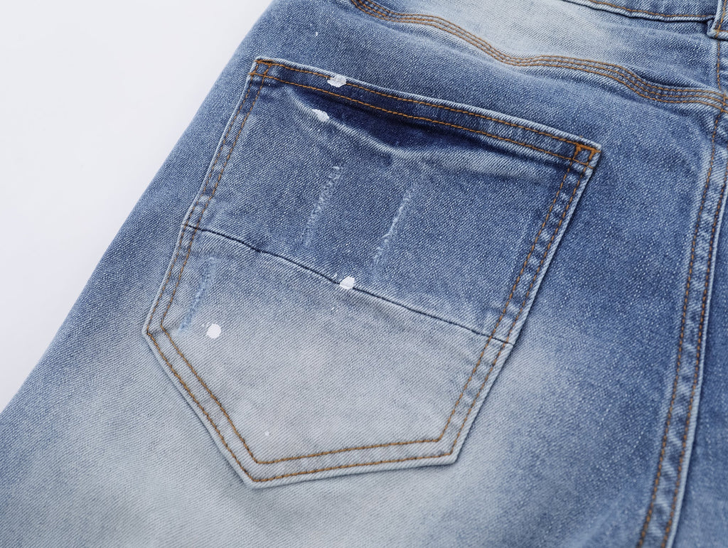 P129 Ripped Light Jeans