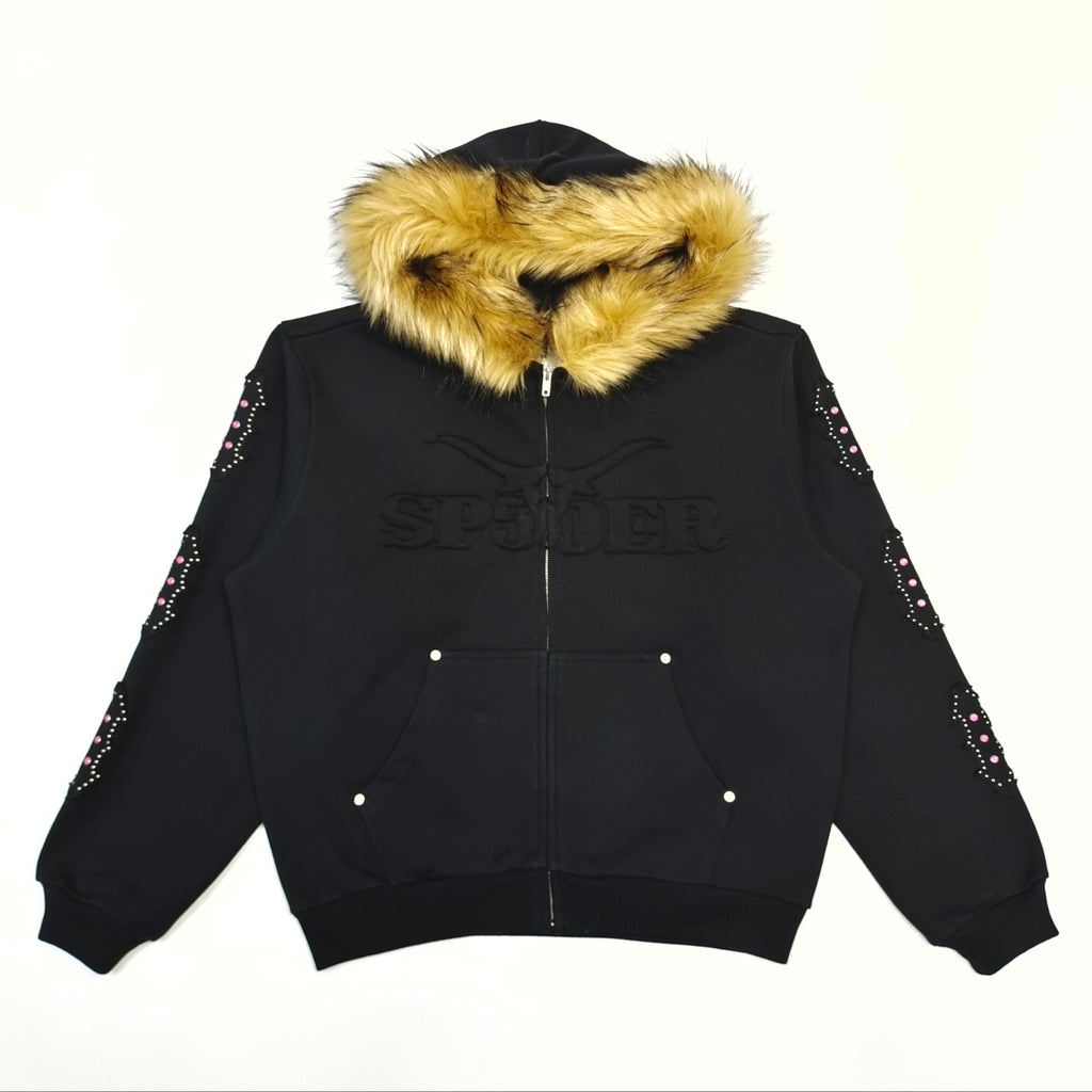 Sp5der Garibaldi Zip Up Black