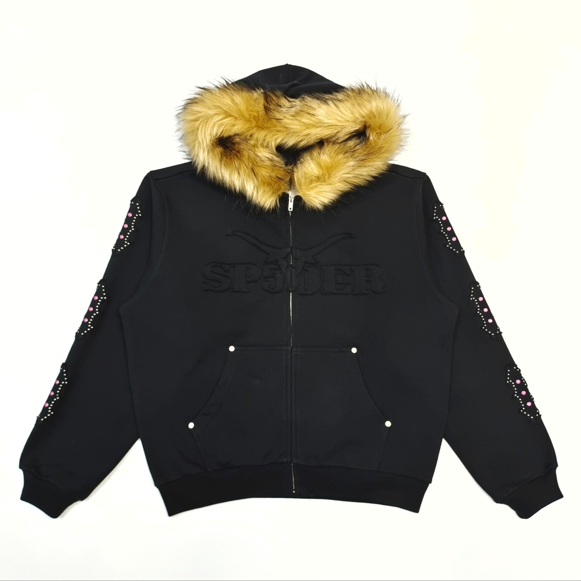 Sp5der Garibaldi Zip Up Black